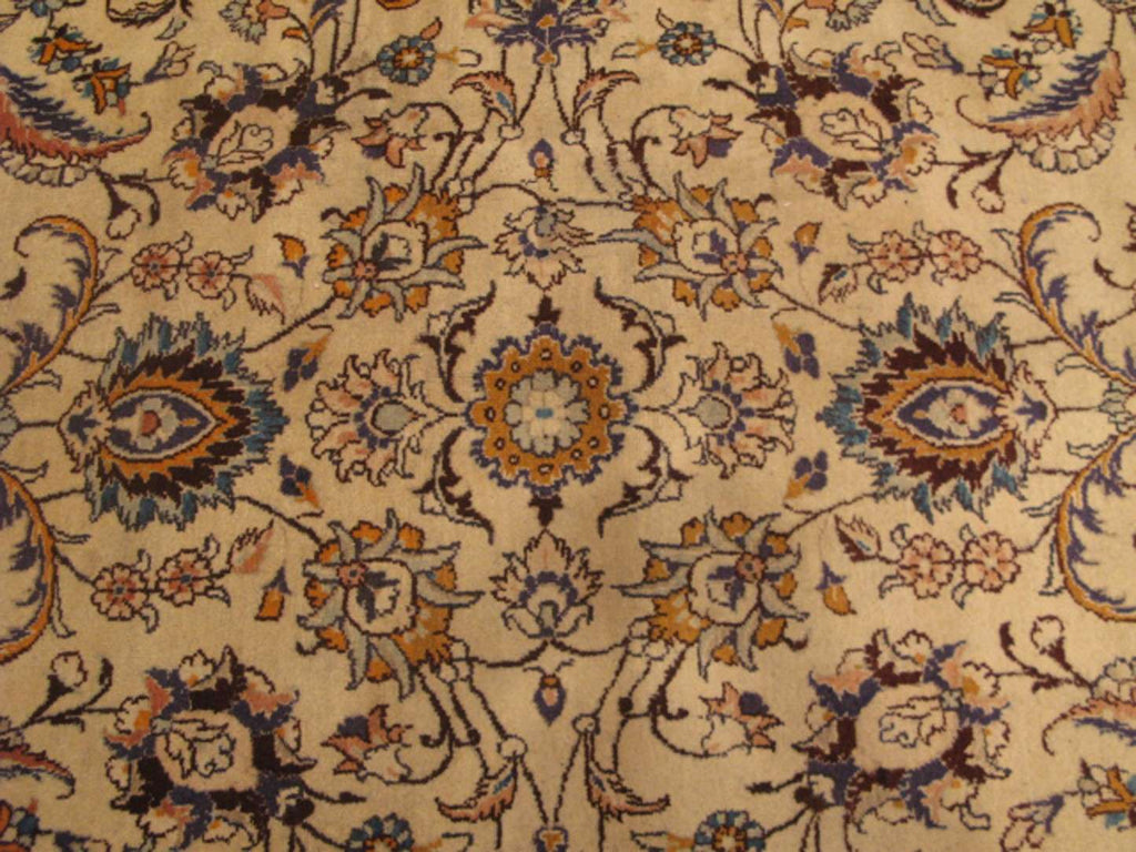 11' 4" x 13' 1" Persian Mashhad Rug image 4