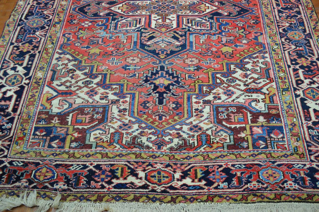 7' 1" x 9' 1" Persian Heriz Rug image 3