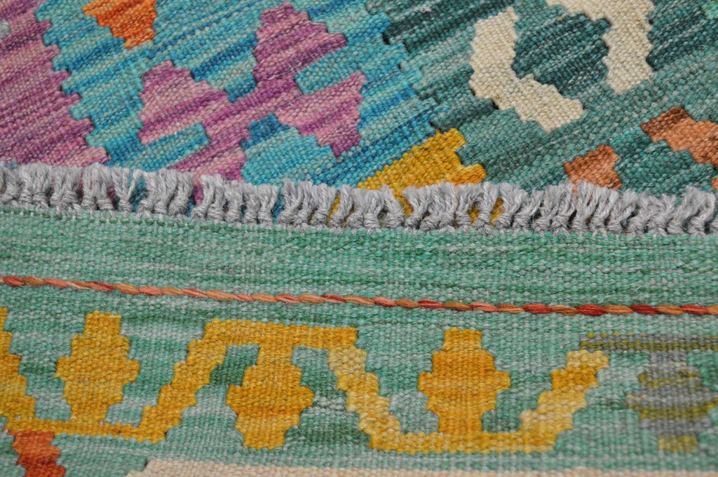 6' 6" x 9' 5" India Kilim Rug image 5