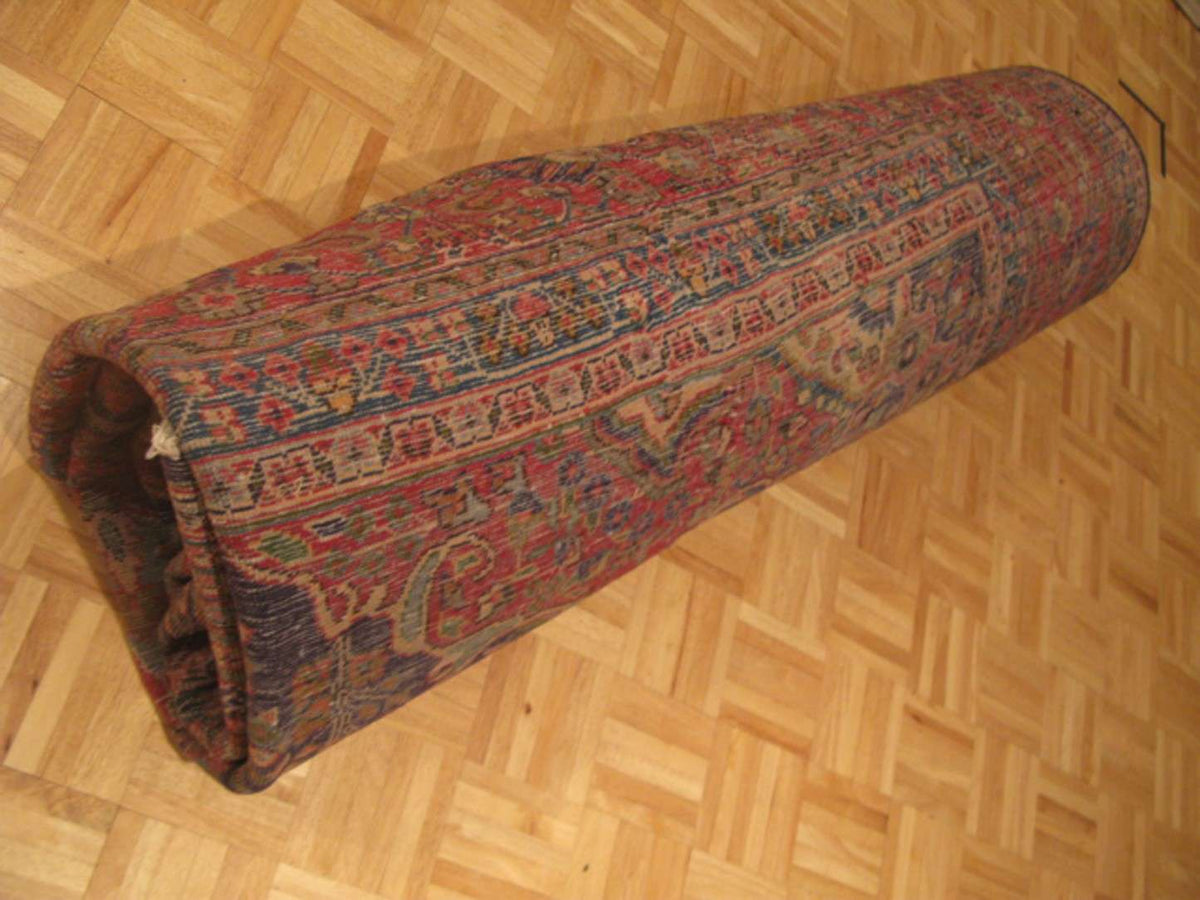 9' 8" x 13' 0" Persian Mashhad Rug image 12