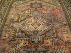 6' 8" x 10' 5" Vintage Heriz Rug image 9