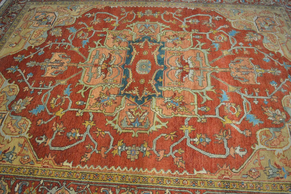 7' 8" x 10' 3" India Serapi Rug image 1