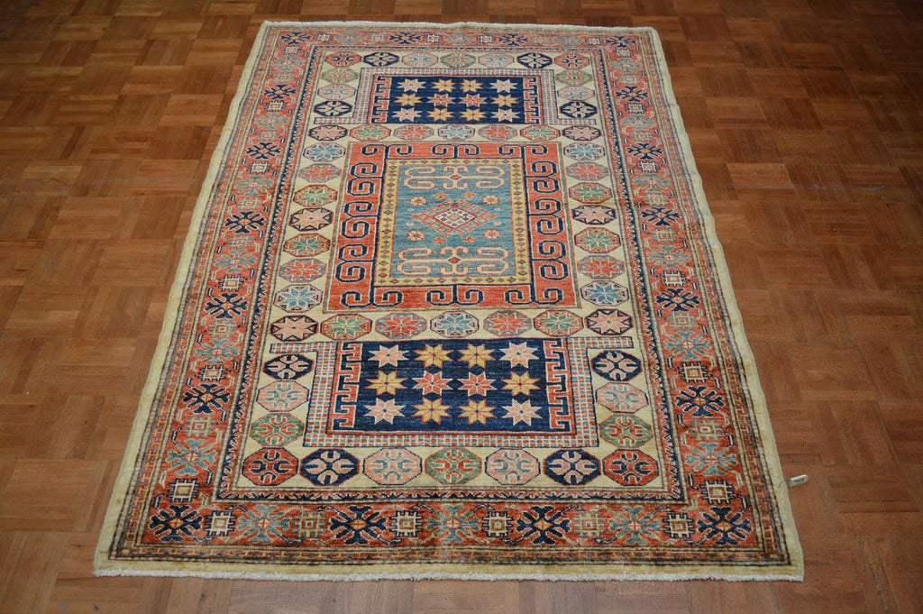 4' 1" x 6' 0" Pakistan Kazak Rug image 1