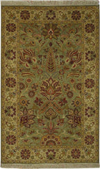 2' 5" x 4' 1" India Agra Rug image 0