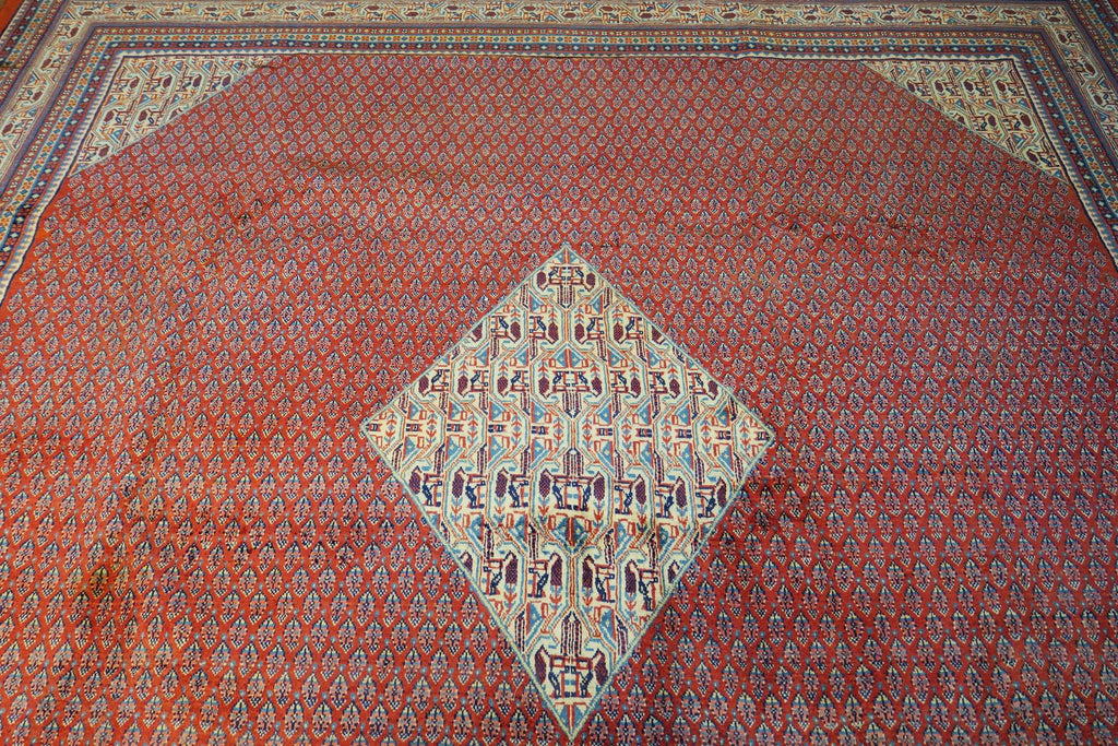9' 7" x 11' 1" Persian Sarouk Rug image 7