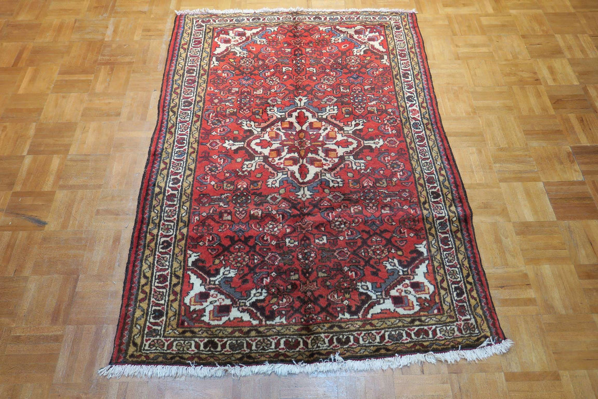 3' 6" x 4' 10" Persian Hamadan Rug image 7