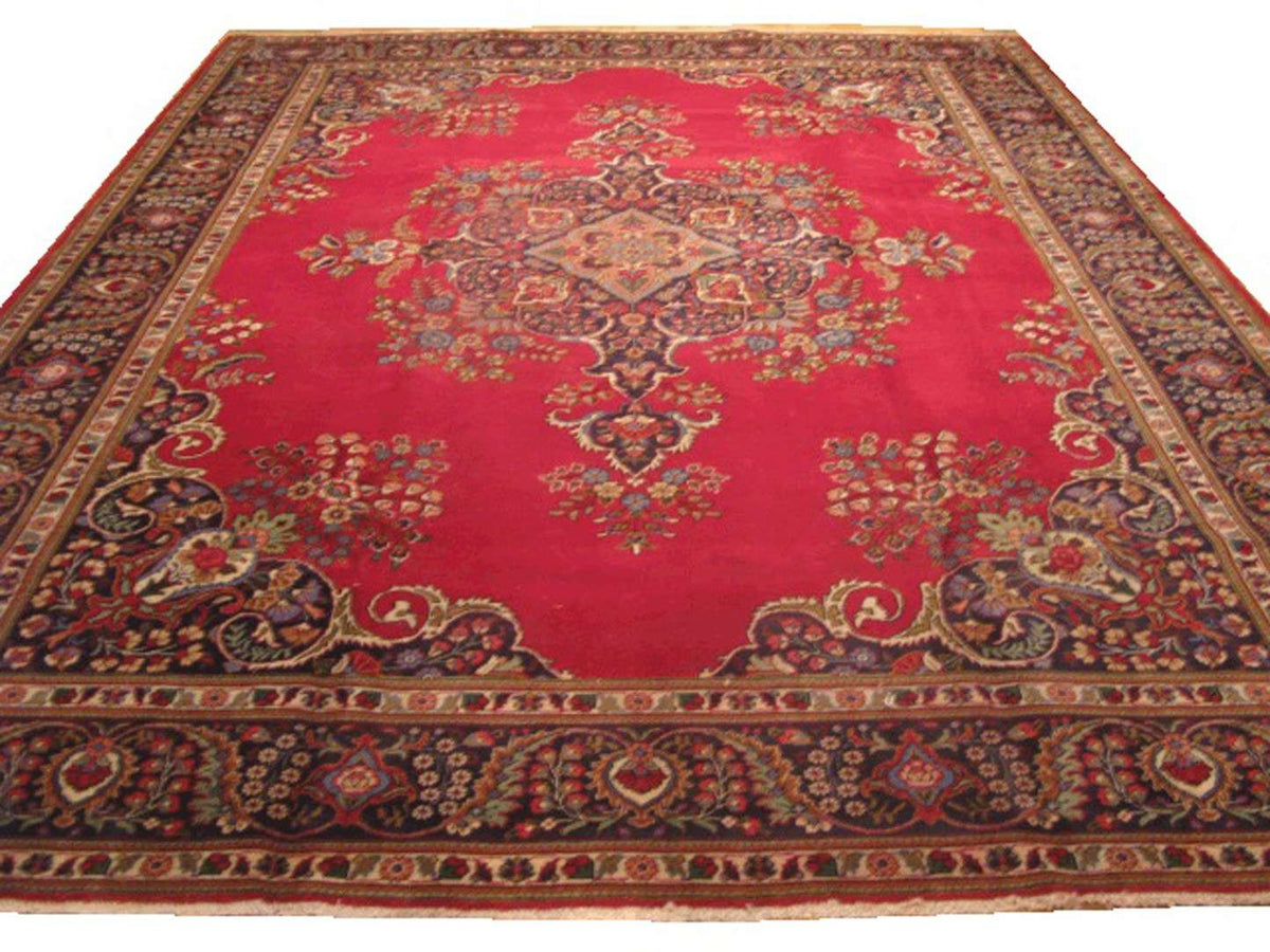 10' 3" x 12' 1" Persian Tabriz Rug image 0