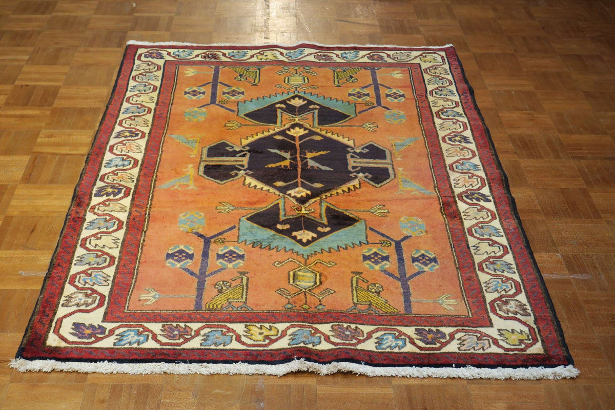 3' 8" x 5' 4" Persian Hamadan Rug image 4