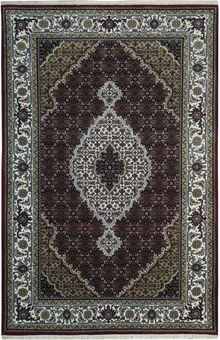 4' 0" x 6' 1" India Bijar Rug image 0