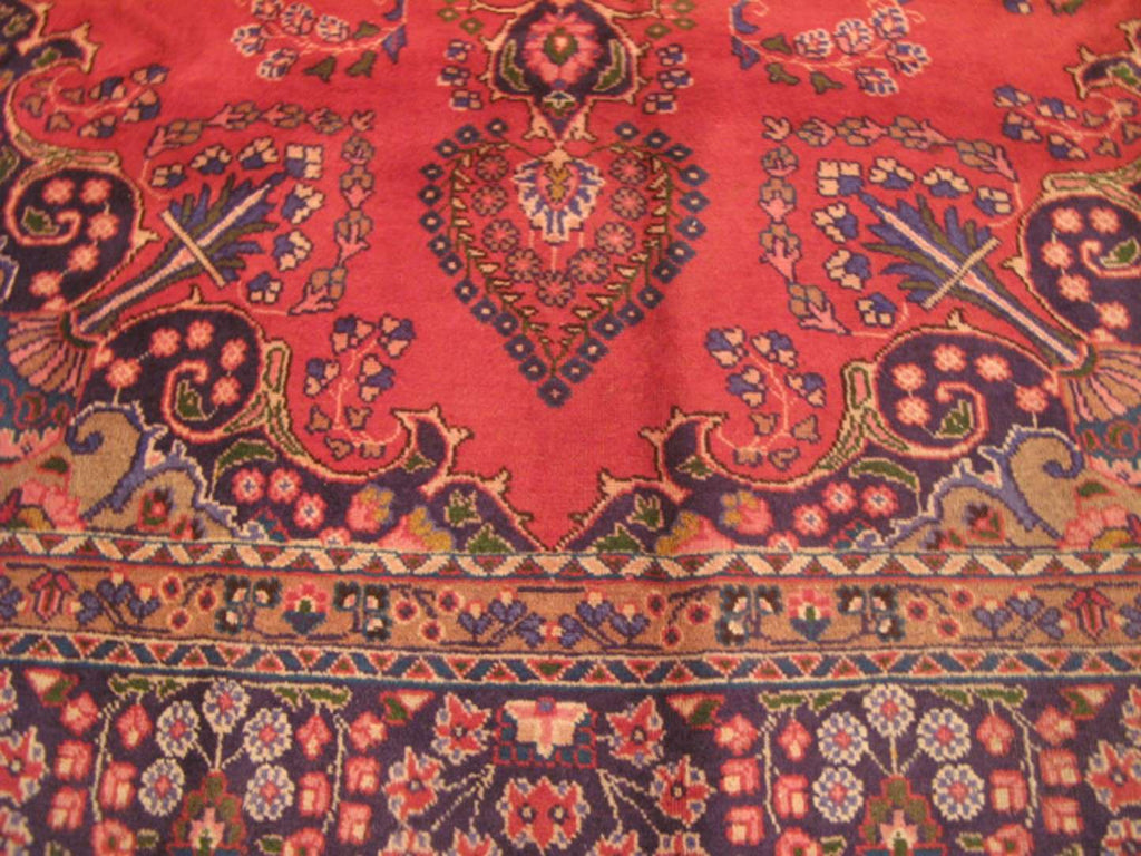 6' 7" x 9' 7" Persian Mashhad Rug image 1