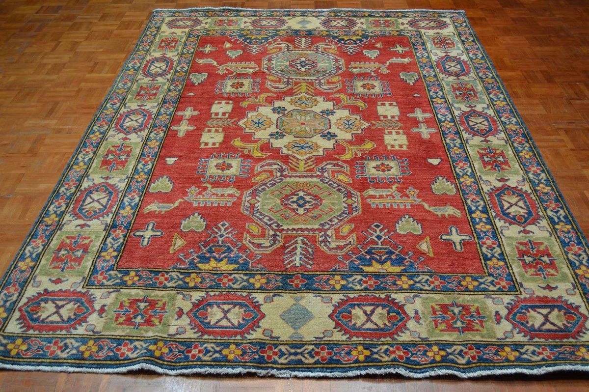 6' 6" x 9' 3" Pakistan Kazak Rug image 1