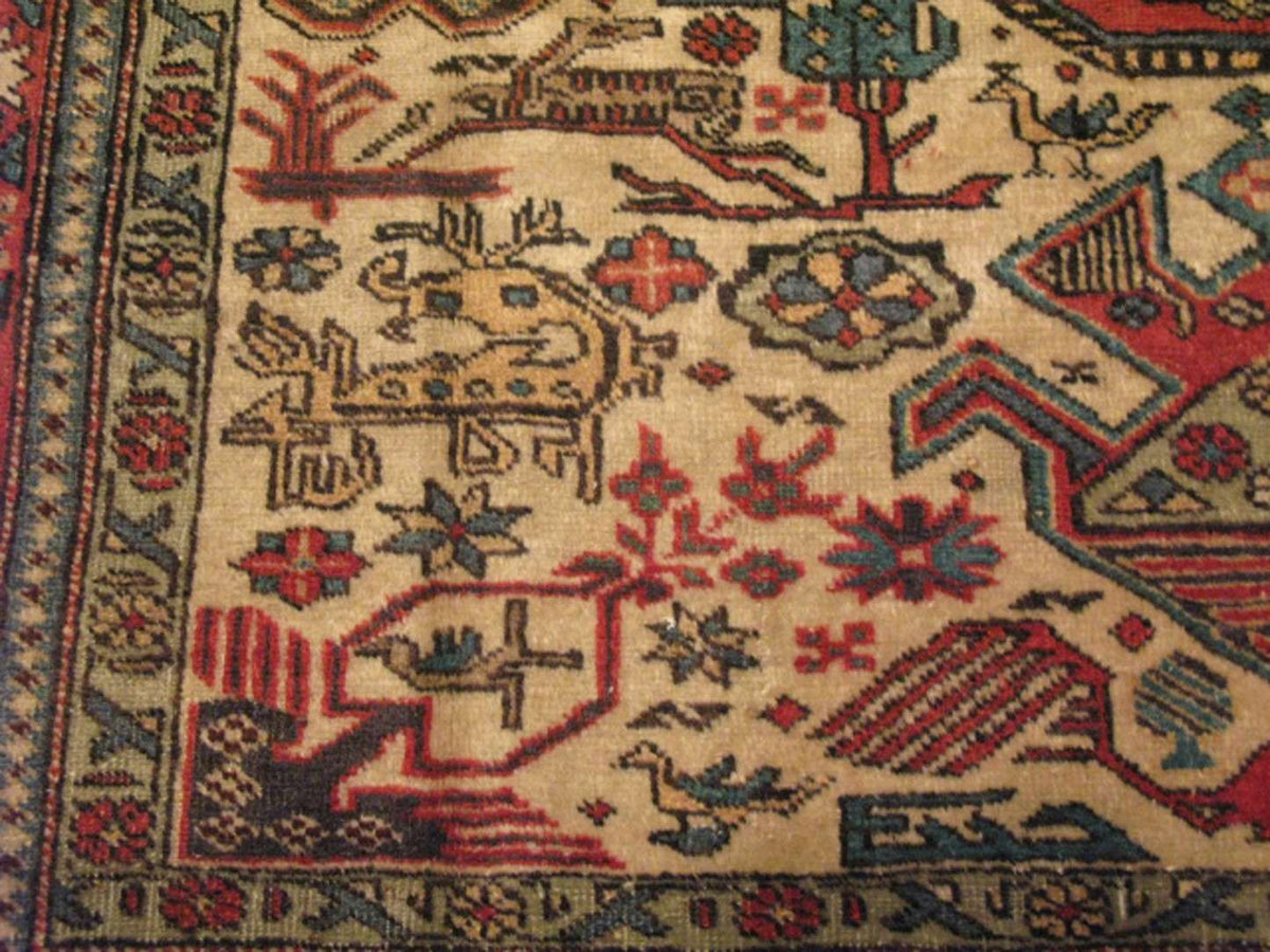 4' 8" x 6' 7" Persian Ardabil Rug image 5