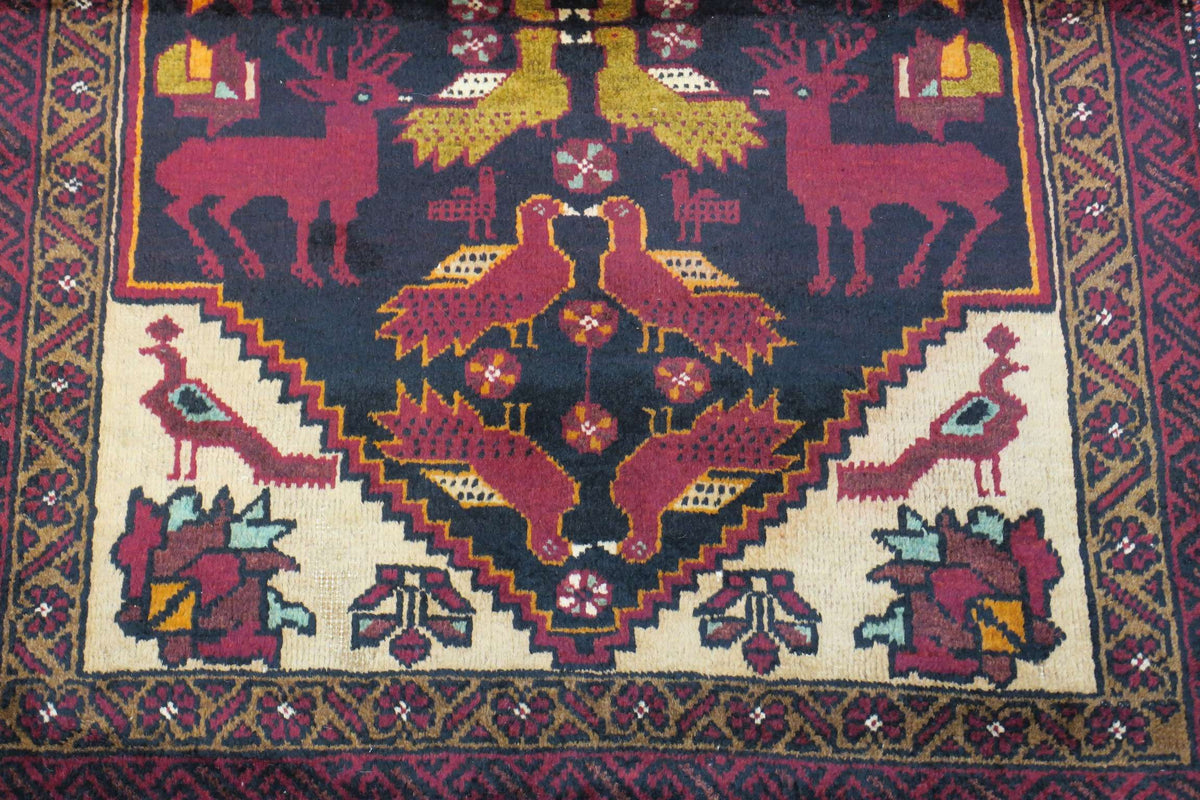 2' 2" x 3' 0" Persian Baluch Rug image 6