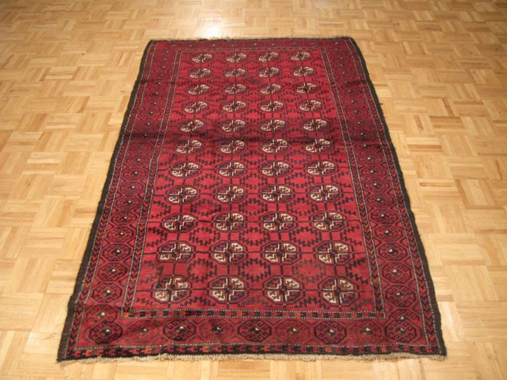 4' 0" x 6' 8" Vintage Turkmen Rug image 1