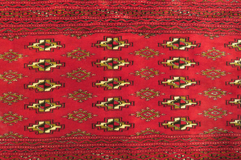1' 9" x 4' 3" Persian Turkeman Rug image 3