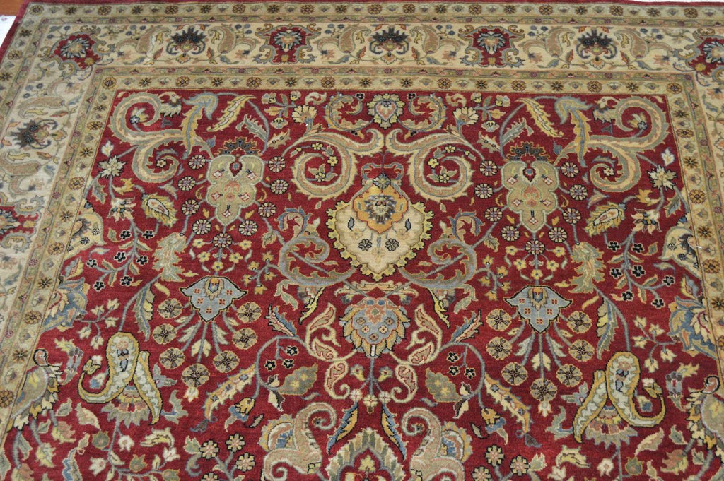 5' 8" x 9' 0" India Tabriz Rug image 1