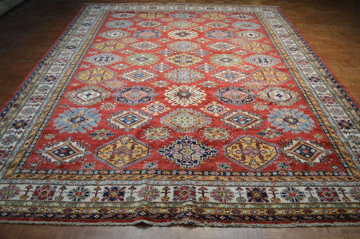 10' 0" x 14' 0" Pakistan Kazak Rug image 8