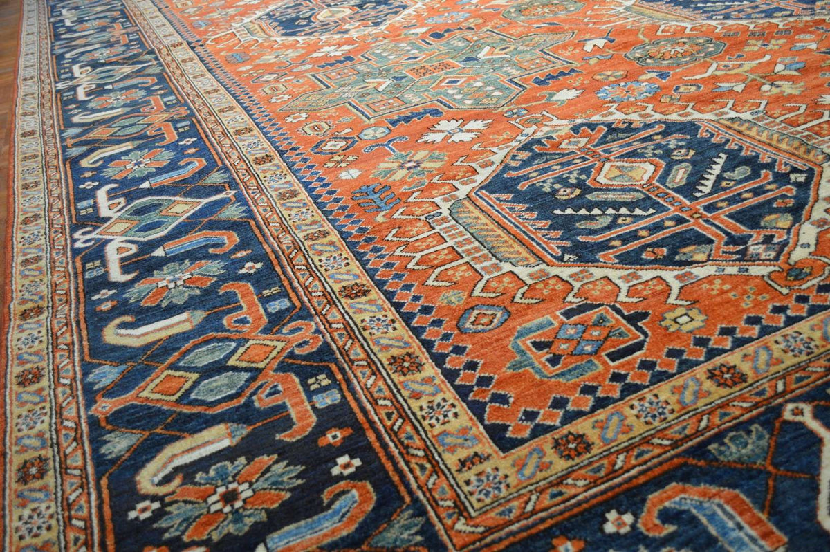 12' 0" x 17' 2" Pakistan Serapi Rug image 6