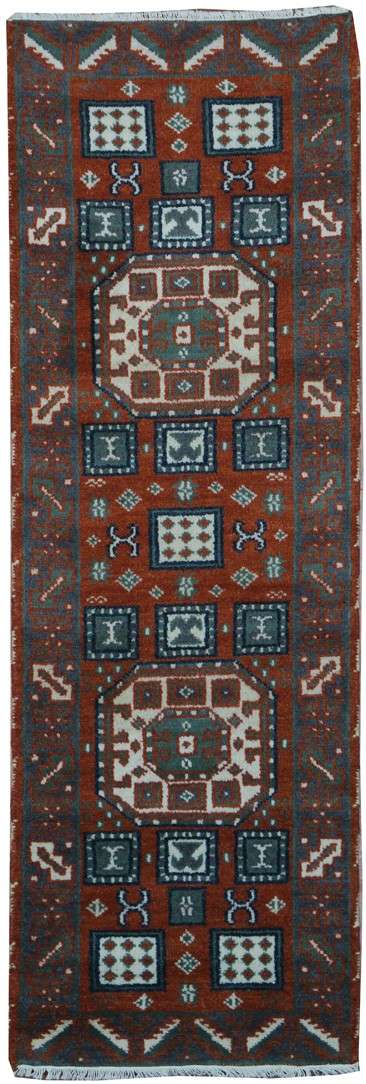 2' 0" x 6' 6" India Kazak Runner image 0