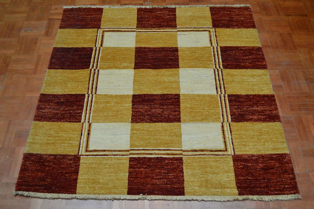 4' 1" x 4' 2" India Gabbeh Rug image 8
