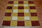 4' 1" x 4' 2" India Gabbeh Rug image 8