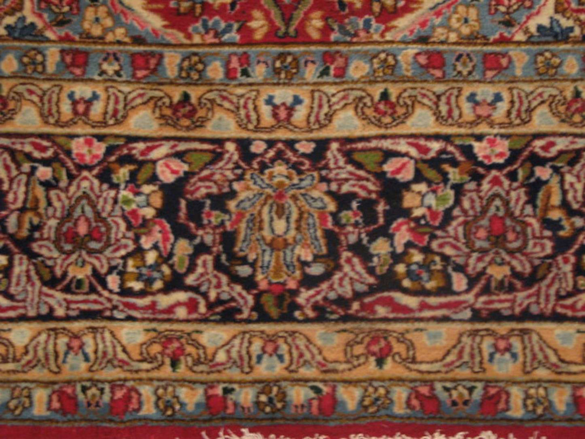 9' 2" x 11' 1" Persian Kerman Rug image 10