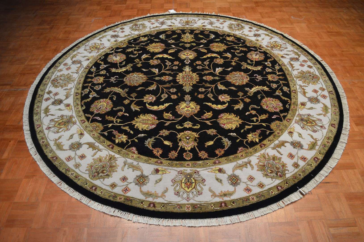 7' 8" x 7' 8" India Jaipur Round Rug image 1
