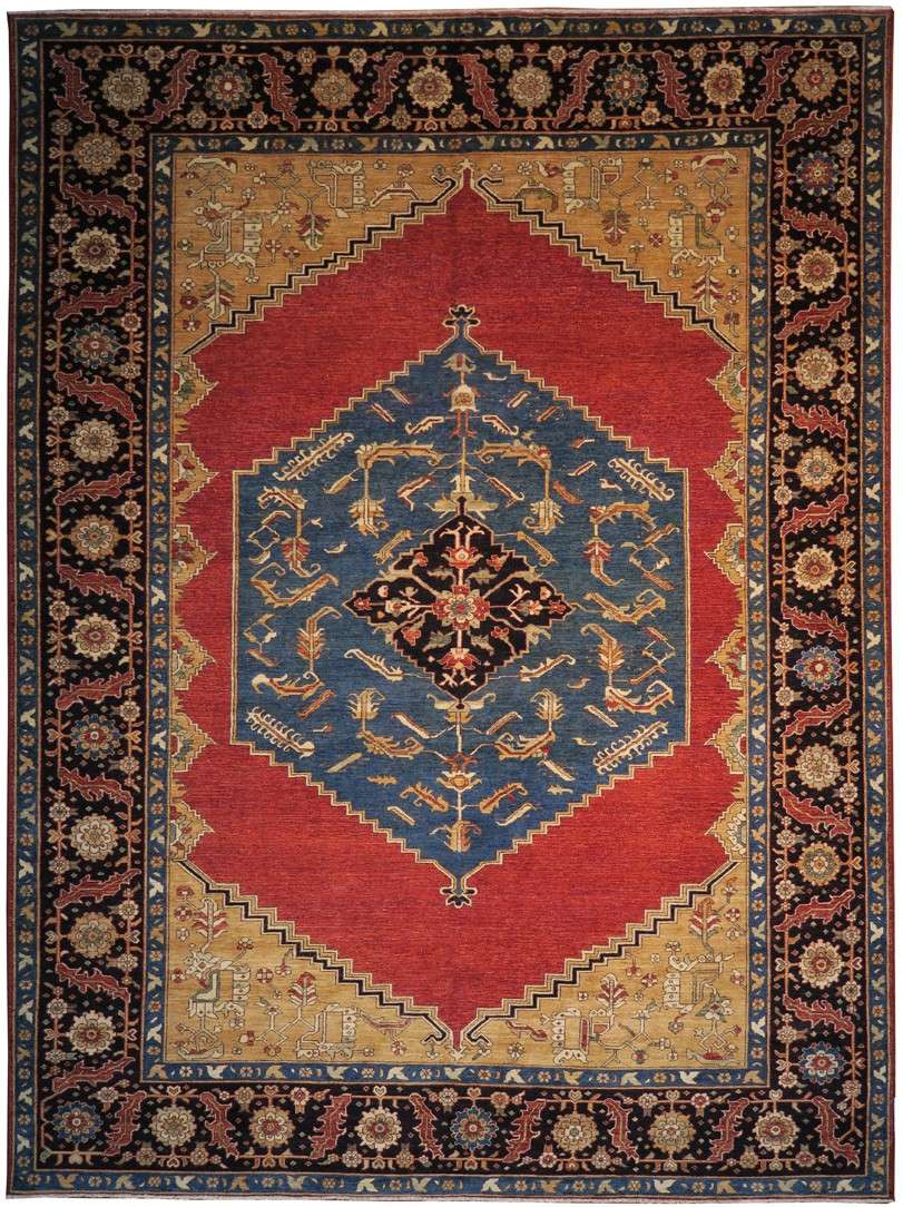 10' 1" x 13' 8" Pakistan Serapi Rug image 0