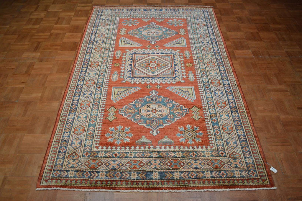 4' 3" x 7' 0" Pakistan Kazak Rug image 1