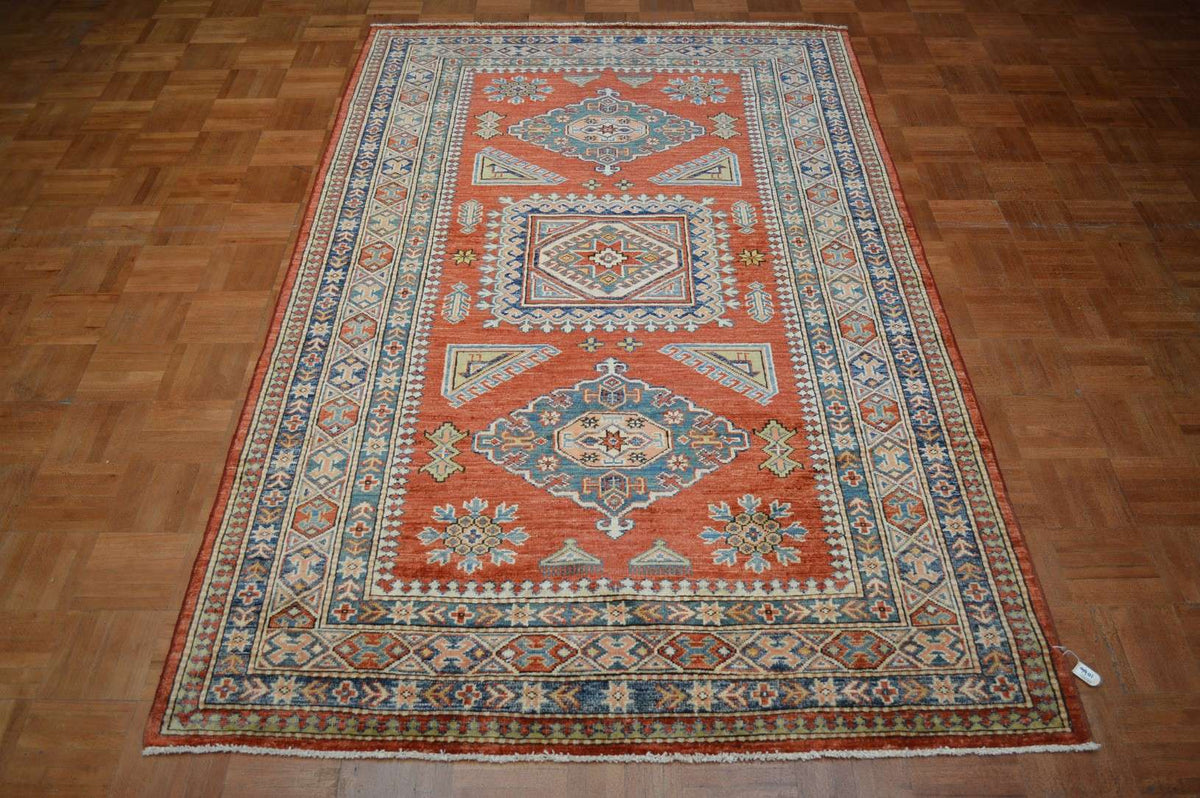 4' 3" x 7' 0" Pakistan Kazak Rug image 1