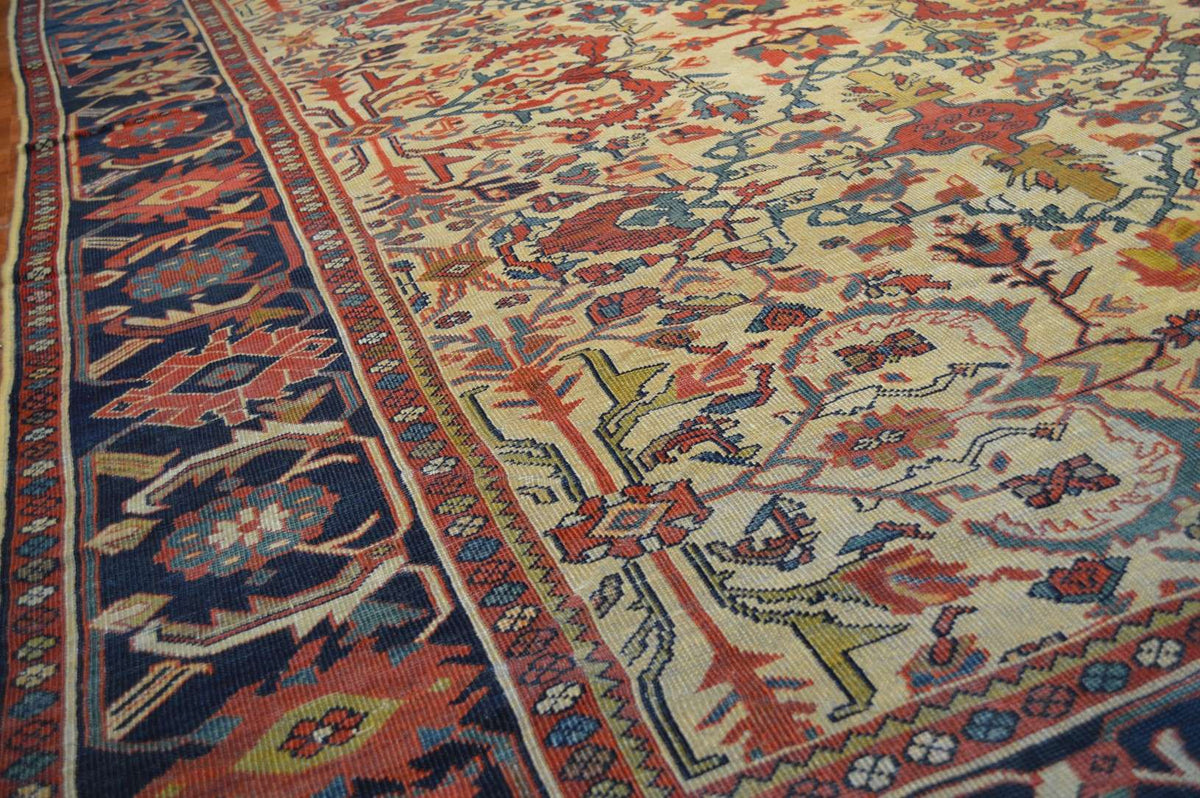 6' 9" x 9' 9" Vintage Mahal Rug image 8