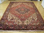 7' 0" x 10' 7" Vintage Heriz Rug image 1