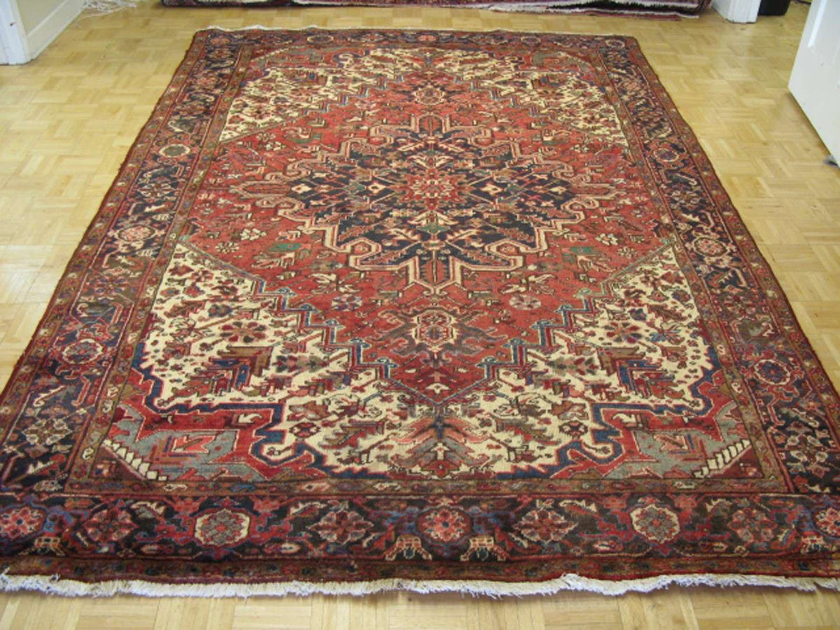 7' 0" x 10' 7" Persian Heriz Rug image 1