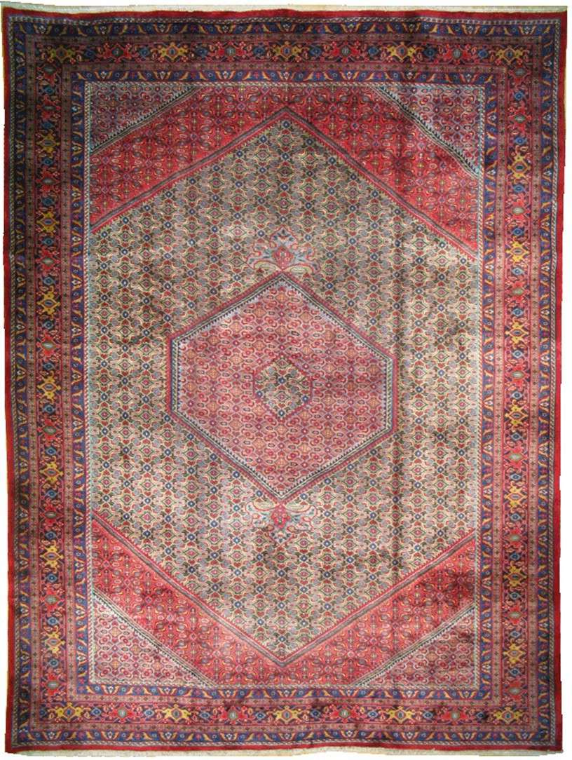 9' 9" x 12' 7" Persian Bijar Rug image 0