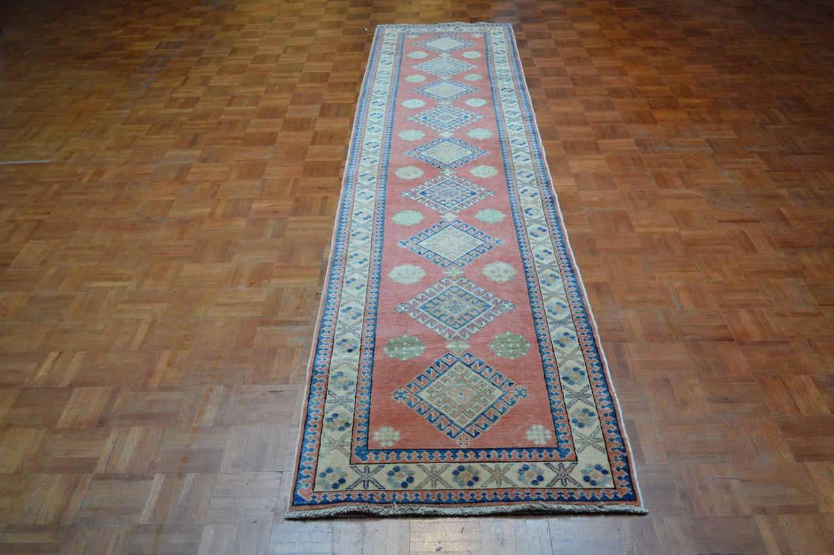 2' 7" x 11' 9" Pakistan Kazak Runner image 9
