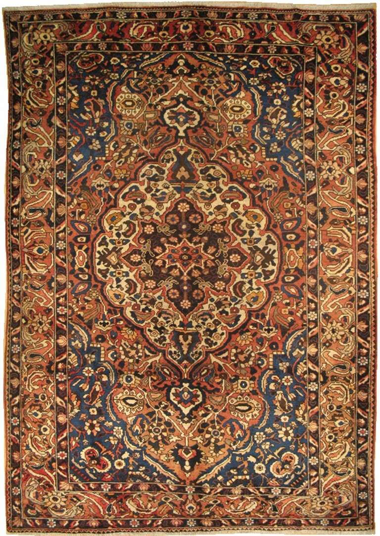7' 0" x 10' 3" Persian Bakhtiari Rug image 0