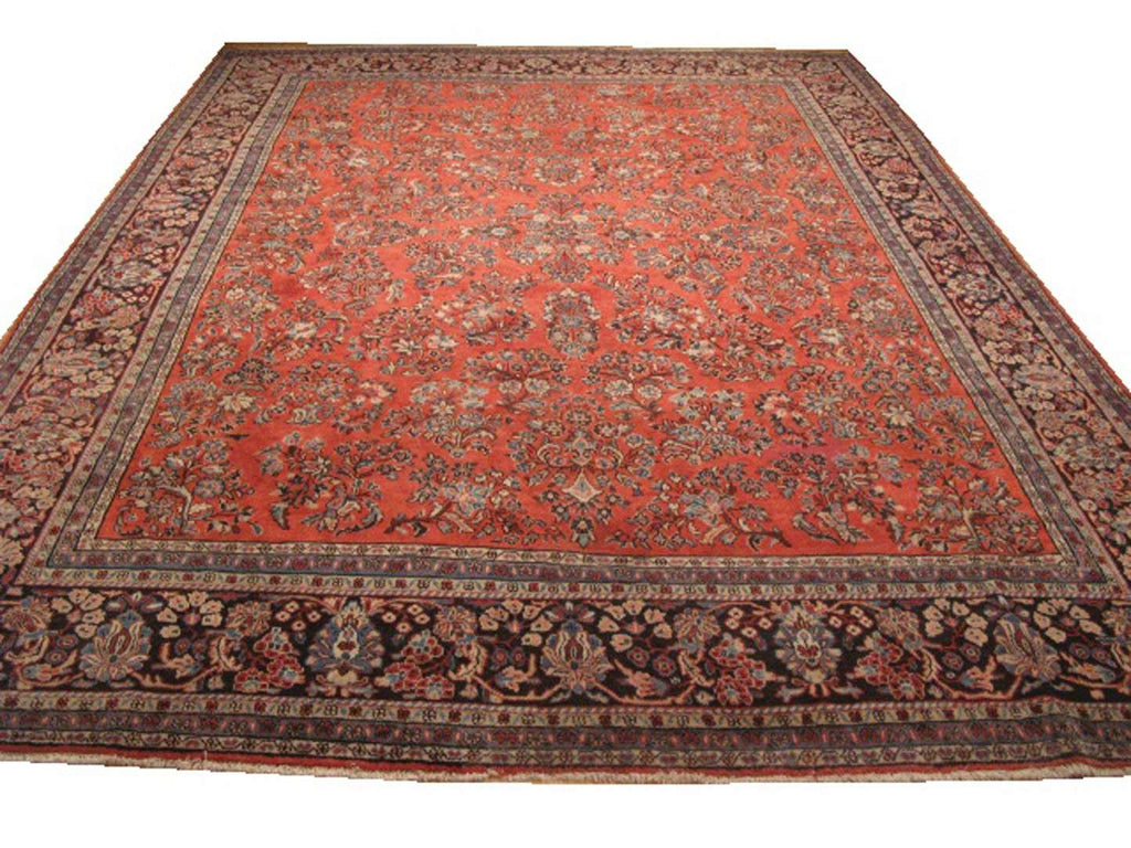 8' 9" x 12' 7" Persian Sarouk Rug image 0