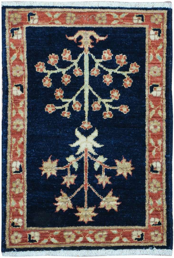 1' 7" x 2' 4" India Peshawar Rug image 0
