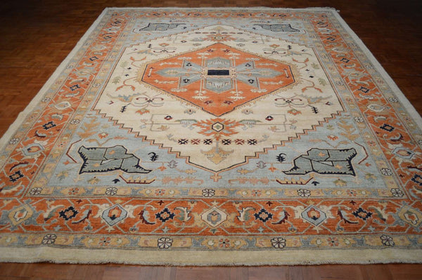 9' 1" x 12' 0" Pakistan Serapi Rug image 1
