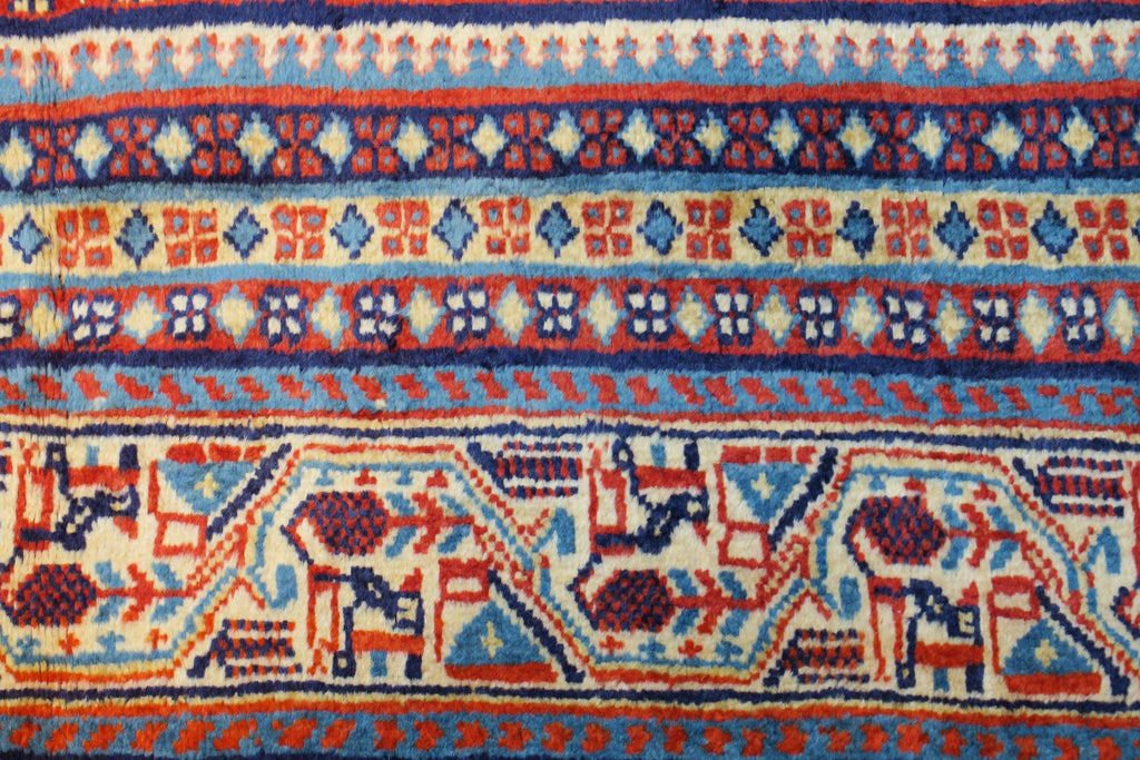 9' 7" x 11' 1" Persian Sarouk Rug image 8