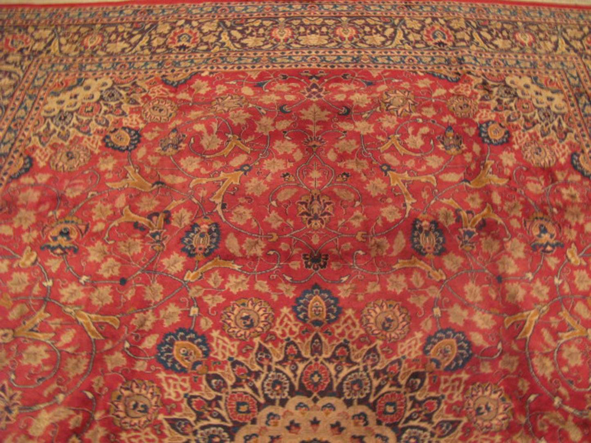 9' 9" x 12' 1" Persian Mashhad Rug image 9