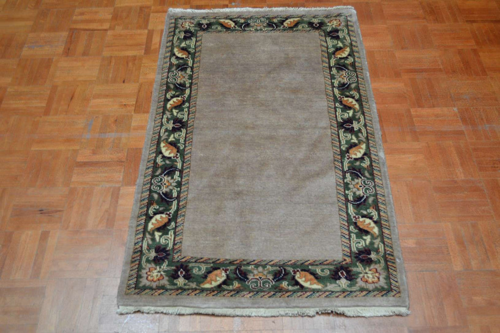 2' 4" x 4' 3" India Tabriz Rug image 1