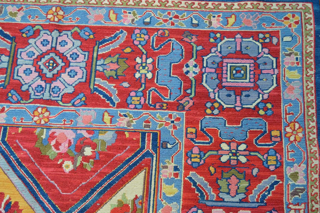 8' 5" x 11' 7" India Soumak Rug image 3
