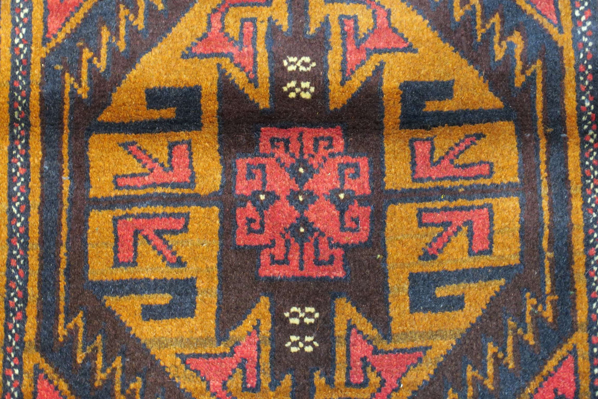 2' 1" x 4' 1" Persian Baluch Rug image 2