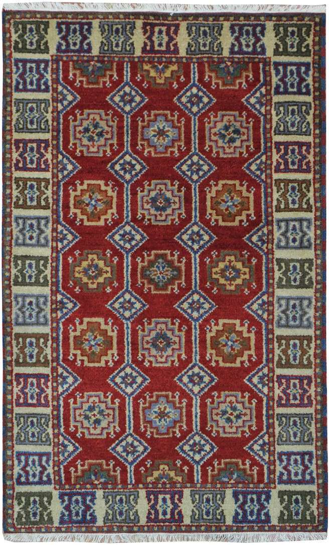 2' 0" x 4' 0" India Kazak Rug image 0