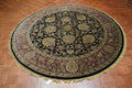 8' 4" x 8' 4" India Agra Round Rug image 1