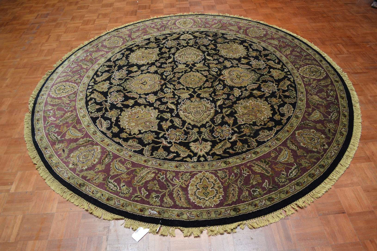 8' 4" x 8' 4" India Agra Round Rug image 1