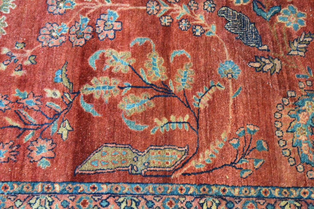 8' 8" x 12' 0" Persian Sarouk Rug image 6