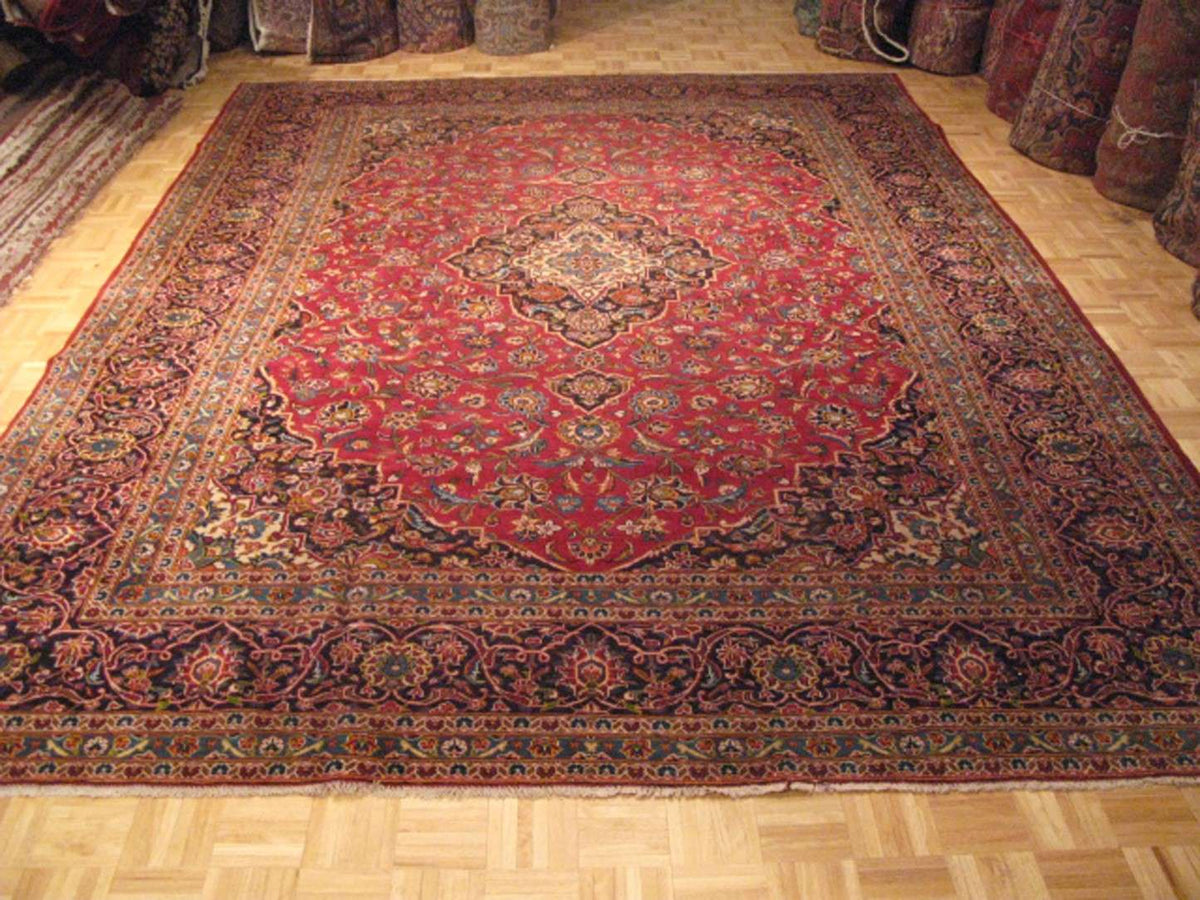 10' 0" x 16' 7" Persian Kashan Rug image 1
