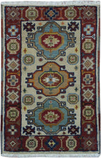 2' 0" x 3' 0" India Kazak Rug image 0